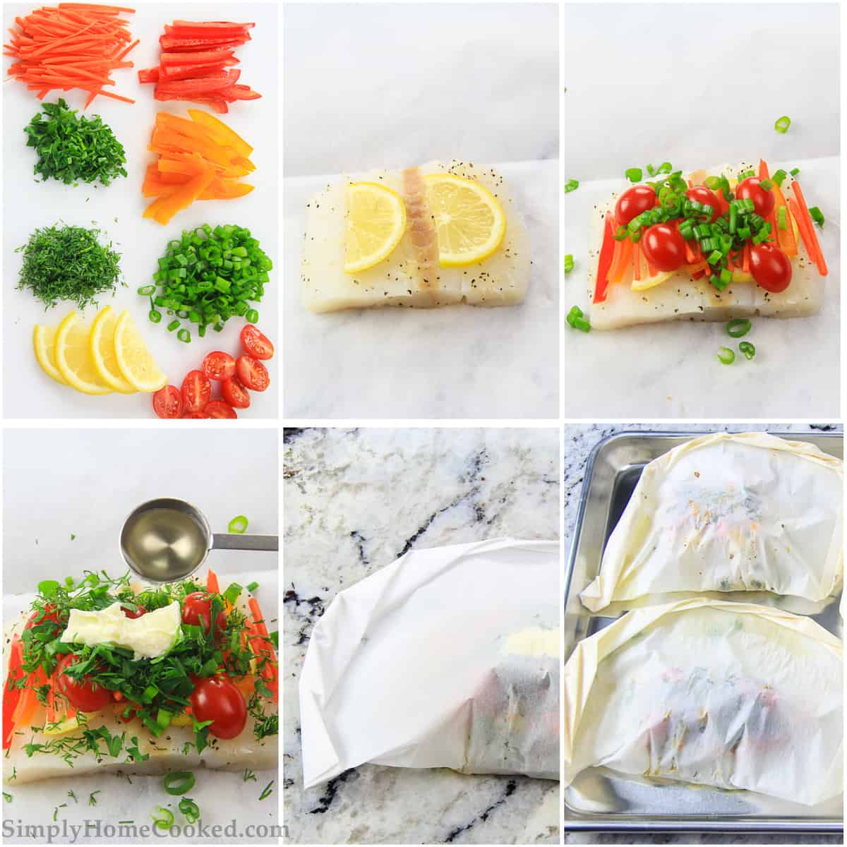 How to make baked cod and roasted vegetables - step by step pictures