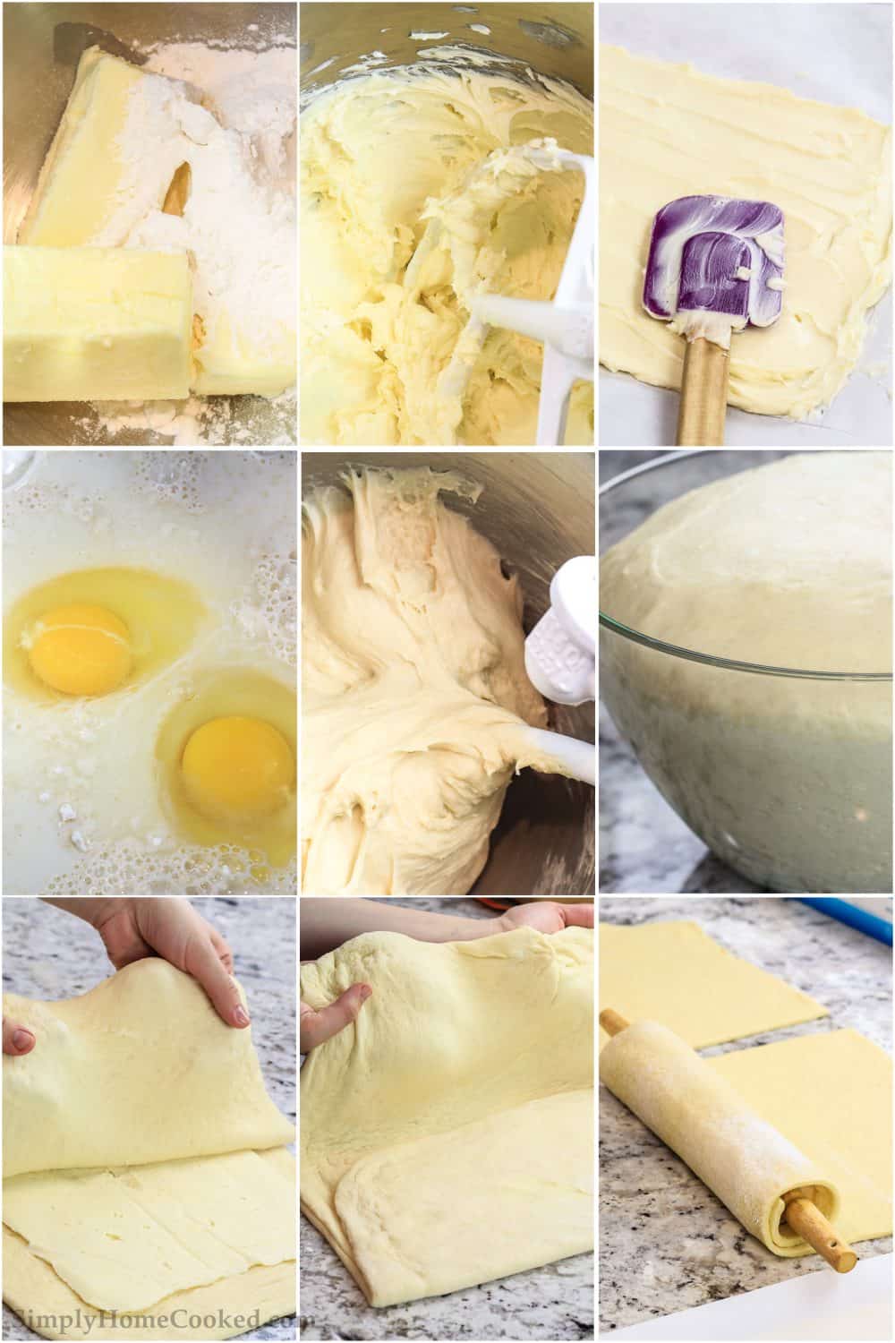 How to make Danish dough - step by step pictures from start to finish. 