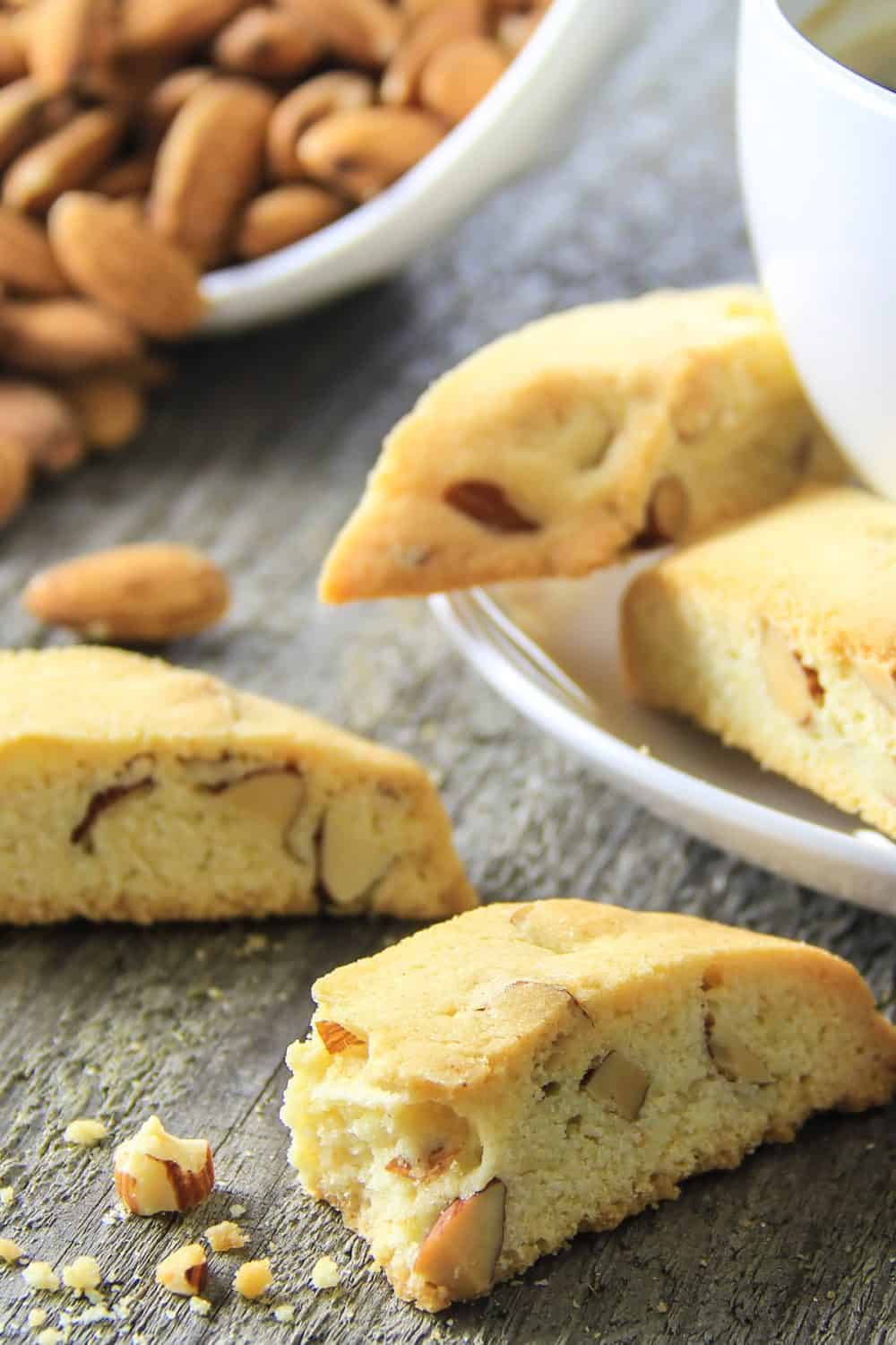 almond biscotti perfect with coffee