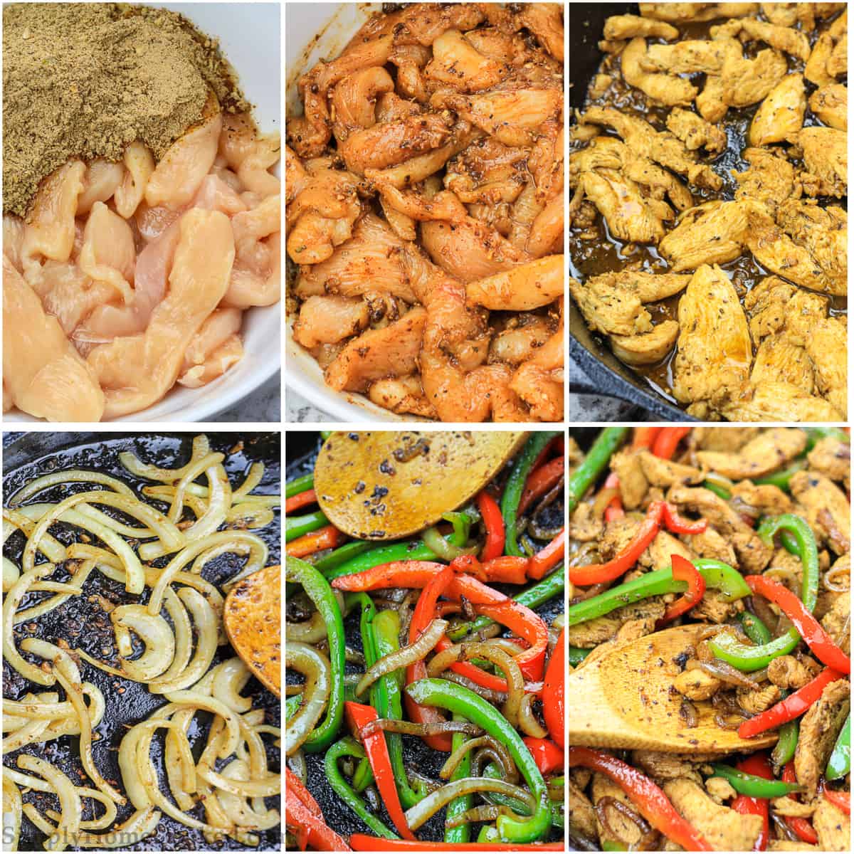steps to make easy chicken fajitas