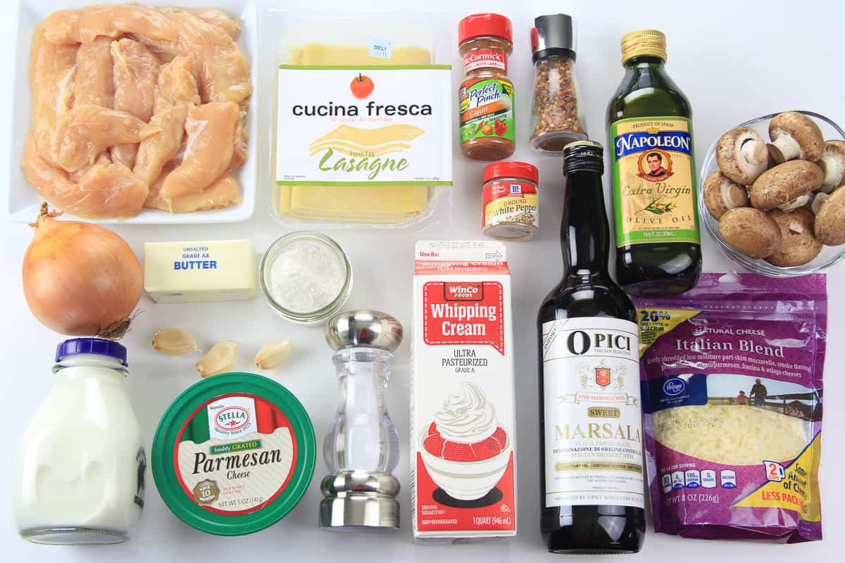 Chicken Cannelloni Ingredients 