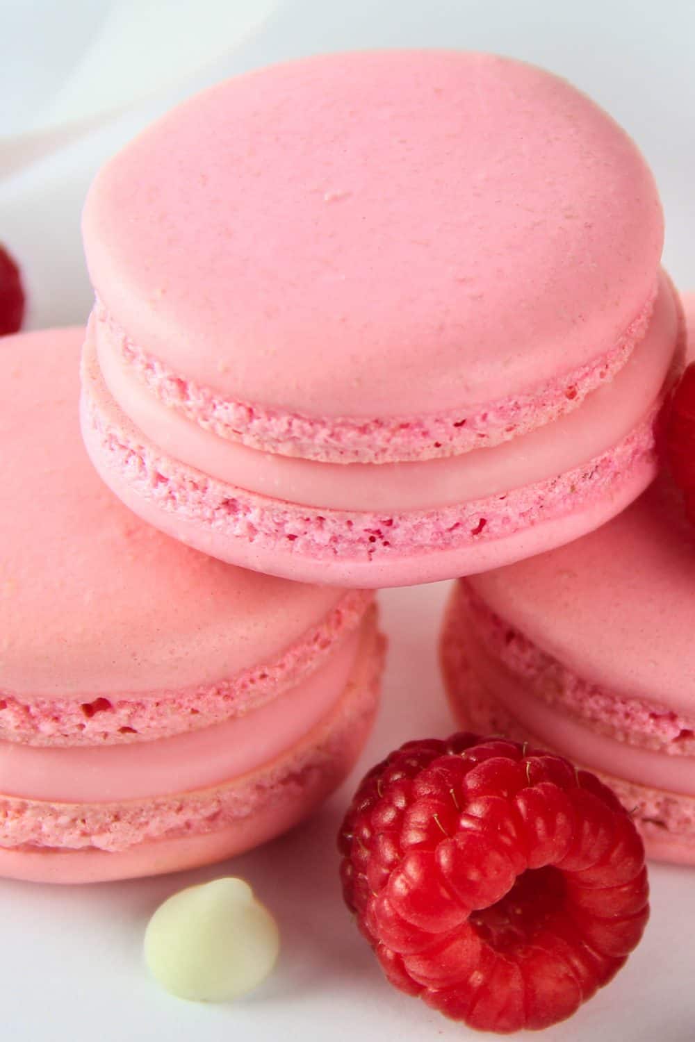 pink raspberry macarons