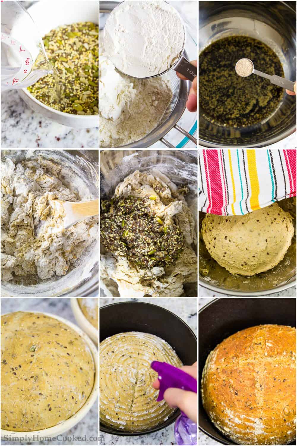 how to make harvest bread step by step