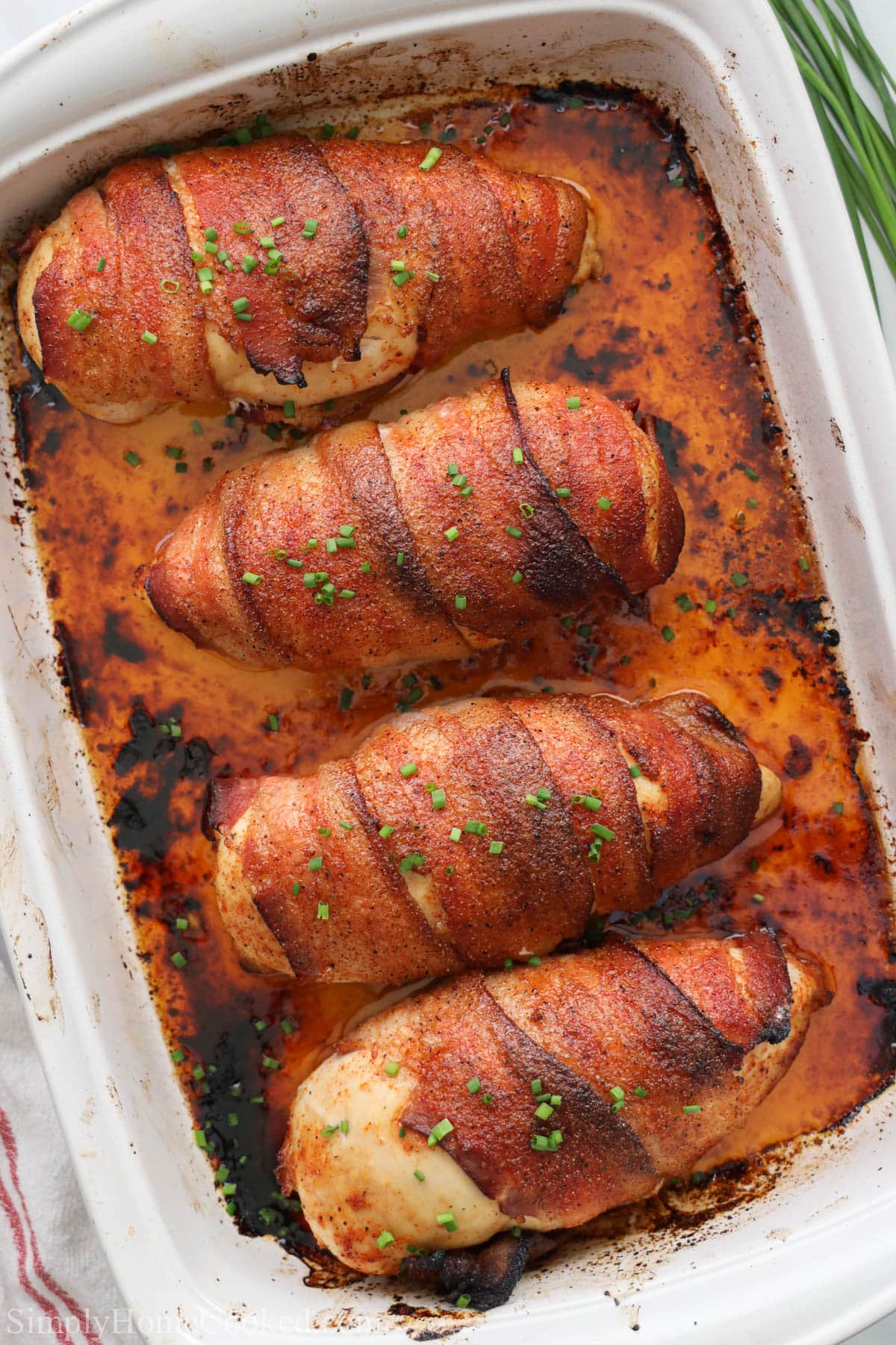 Bacon Wrapped Bacon in a baking dish