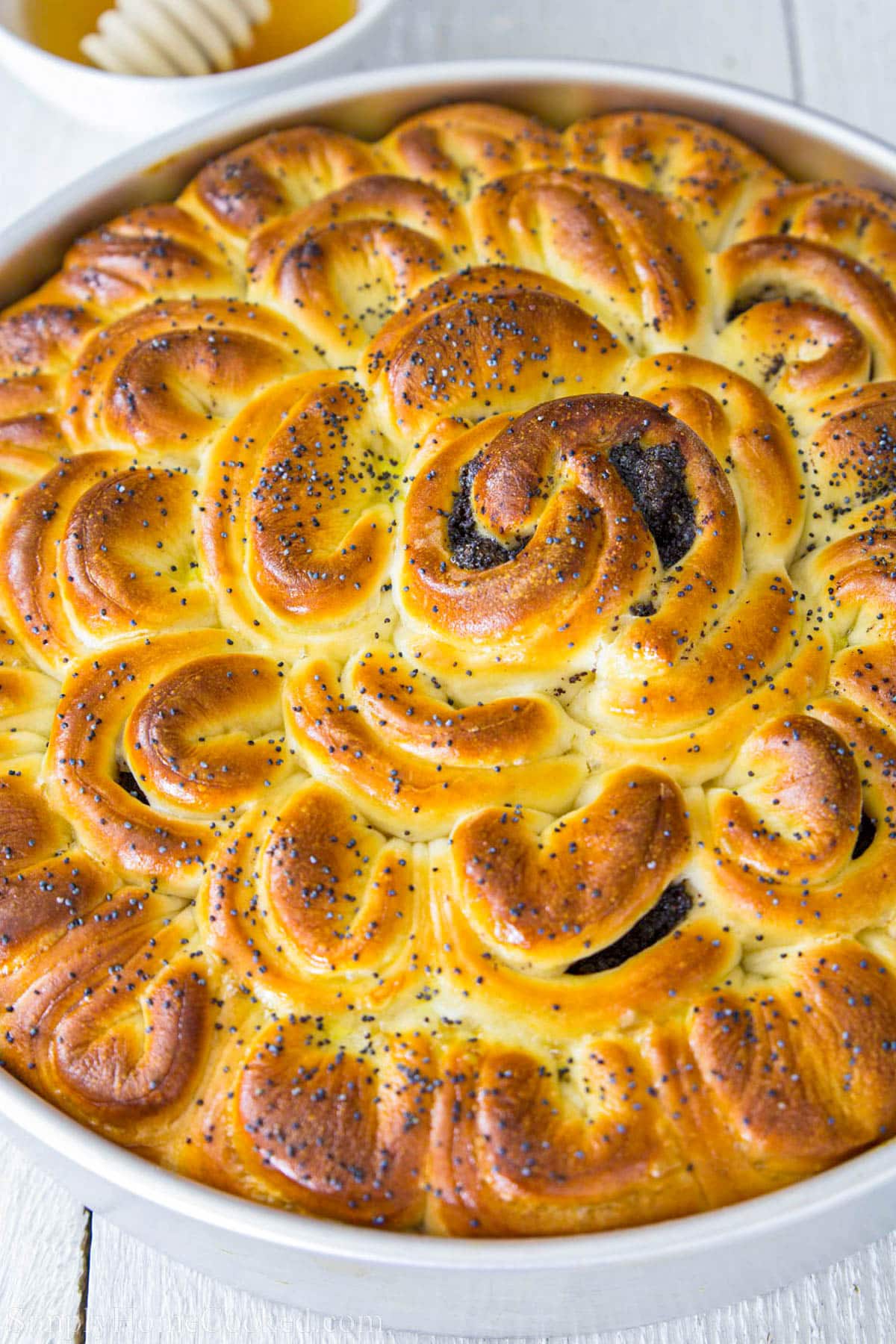 Poppy Seed Pull Apart Bread.