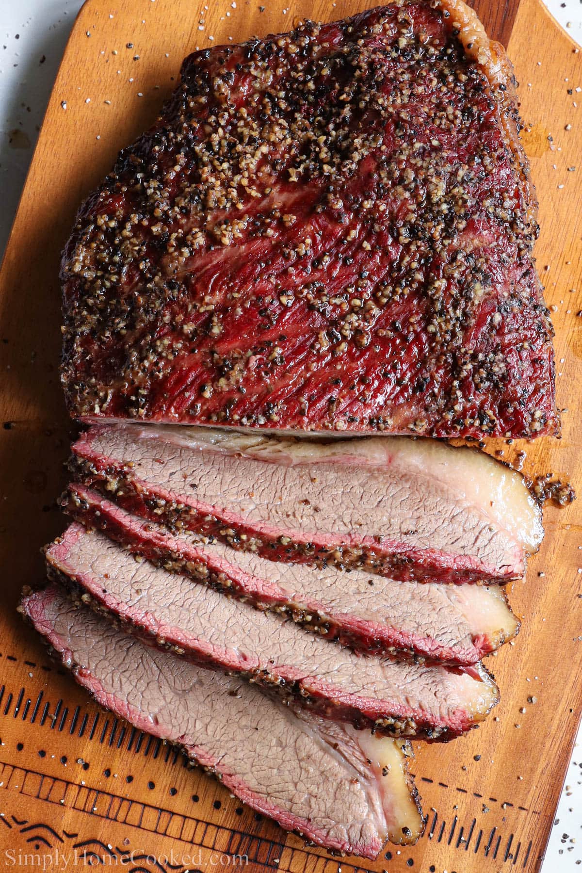 Smoked Beef Brisket slices.