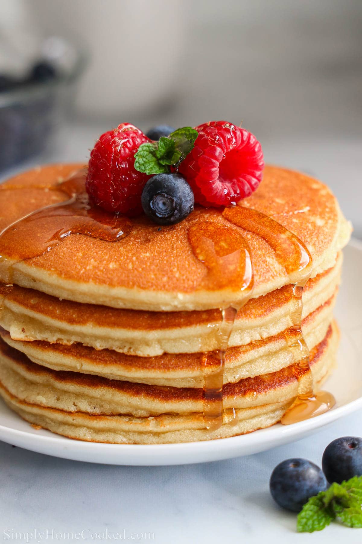 Stack of Almond Flour Pancakes