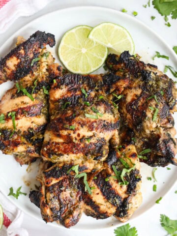 Cilantro Lime Chicken on a plate.